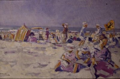 Strandscène door Frans Gaillard