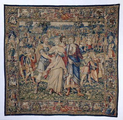 Tobit en Anna in ballingschap naar Ninevé door Frans Geubels