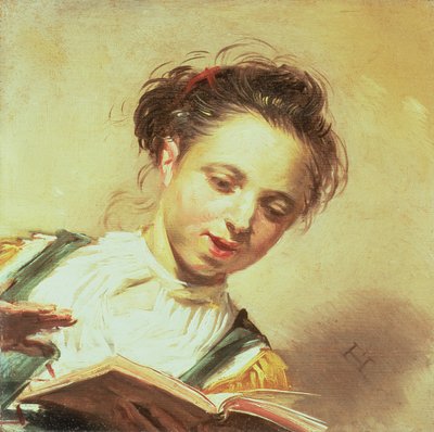 Een meisje dat zingt door Frans Hals