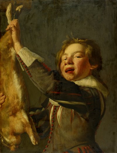Jongen met een dode haas door Frans Hals