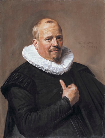 Dutch: Portret van een man Portrait of a Man door Frans Hals