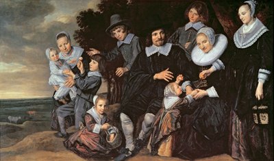 Familiegroep in een Landschap, c.1647-50 door Frans Hals