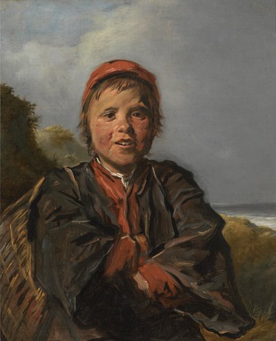 Fisher Boy (olieverf op doek) door Frans Hals