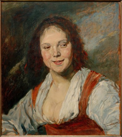 Kopie van de Bohemienne van Frans Hals door Frans Hals