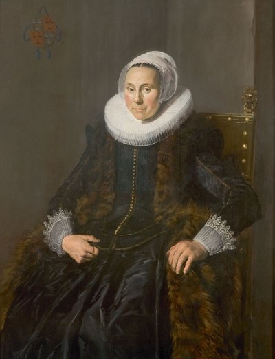 Portrait of Cornelia Claesdr. Vooght (-) door Frans Hals