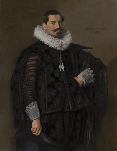 Portret van Jacob Olycan, 1625 door Frans Hals