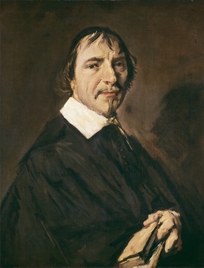 Portret van dominee Herman Langelius, professor aan de Universiteit van Leiden door Frans Hals