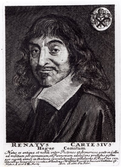 Portret van René Descartes (1596-1650) door Frans Hals