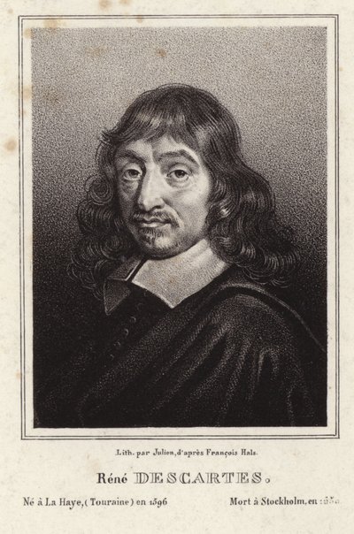 Portret van Rene Descartes door Frans Hals