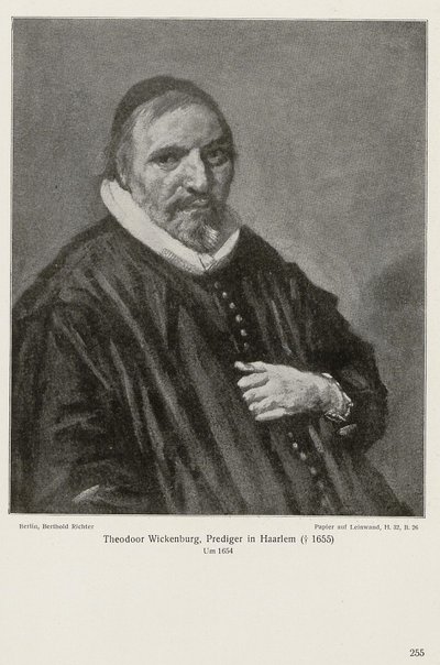 Portrait of Theodorus Wikenburg door Frans Hals