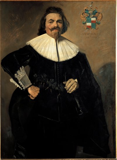 Portret van Tieleman Roosterman, Nederlandse handelaar door Frans Hals