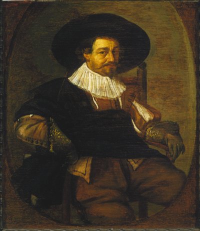 Portret van een man door Frans Hals