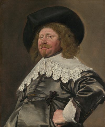 Portret van een man, mogelijk Nicolaes Pietersz Duyst van Voorhout, ca. 1636-38 door Frans Hals