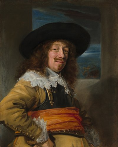 Portret van een lid van de Haarlemse schutterij door Frans Hals