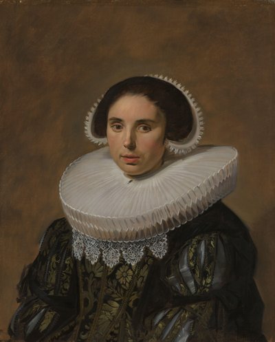 Portret van een vrouw door Frans Hals