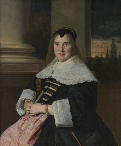 Portret van een Vrouw door Frans Hals