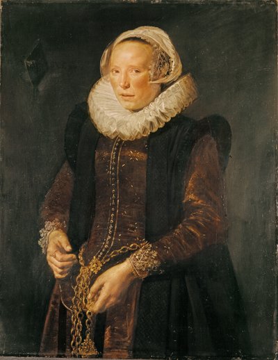 Portret van een vrouw, ca. 1611 door Frans Hals