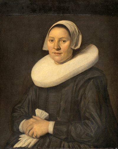 Portret van een vrouw door Frans Hals