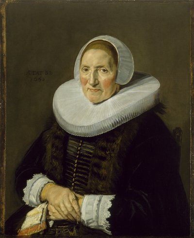Portret van een Oudere Vrouw door Frans Hals