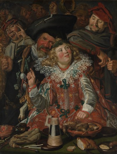 Vastenavondvierders (Het Vrolijke Gezelschap) door Frans Hals