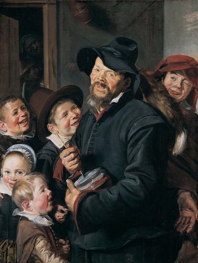 De Rommel-potspeler door Frans Hals