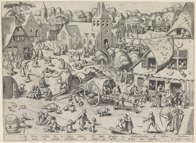 Kermis van Hoboken door Frans Hogenberg