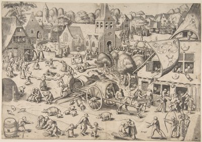 De Kermis in Hoboken door Frans Hogenberg