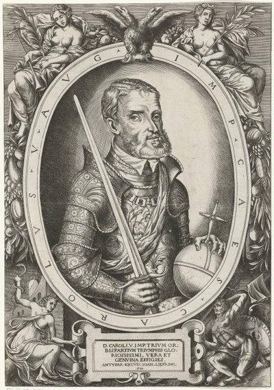 Portret van Karel V van Habsburg door Frans Huys