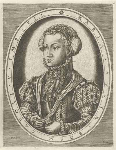 Portret van koningin Maria van Bohemen door Frans Huys