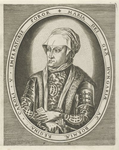 Portret van landvoogdes Maria van Hongarije door Frans Huys