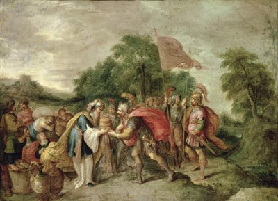 De ontmoeting van Abraham en Melchizedek door Frans II Francken