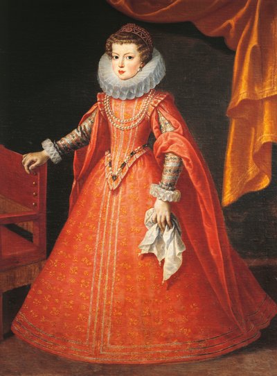 Portret van Elizabeth van Frankrijk door Frans II Pourbus