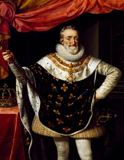 Portret van Hendrik IV van Frankrijk (Pau) door Frans II Pourbus