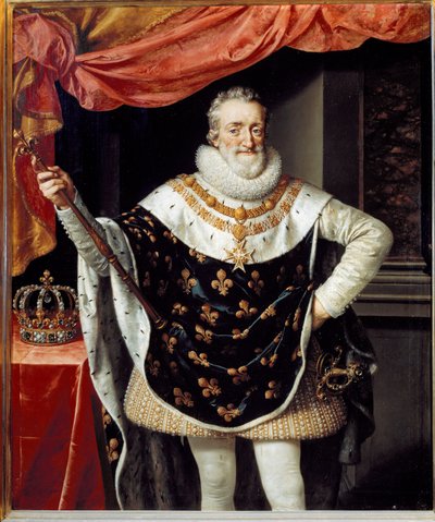 Portret van Hendrik IV van Frankrijk door Frans II Pourbus