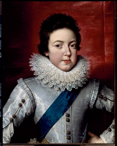 Portret van Lodewijk XIII, Koning van Frankrijk en Navarra, ca. 1616 door Frans II Pourbus