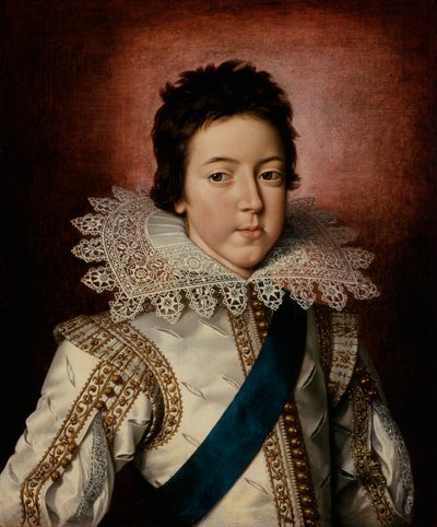 Portret van Lodewijk XIII, koning van Frankrijk, als jongen, c.1616 door Frans II Pourbus