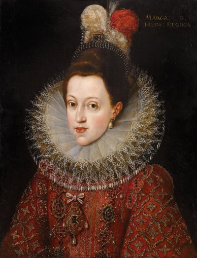 Portret van Margaretha van Oostenrijk (1584-1611) door Frans II Pourbus