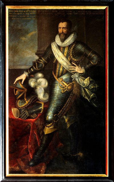 Portret van Maximilian de Bethune, hertog van Sully als grootmeester van de artillerie door Frans II Pourbus