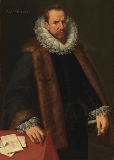 Portret van Nicolas Helincx, adviseur van de koning door Frans II Pourbus