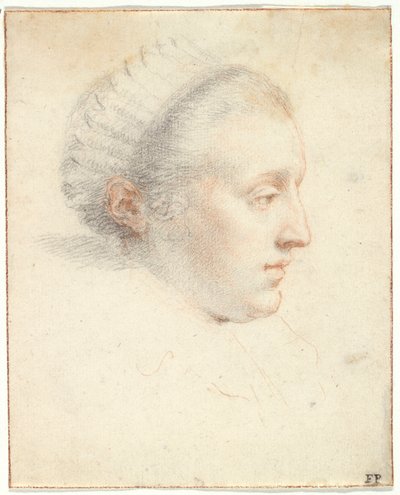 Profielportret van een Dame door Frans II Pourbus