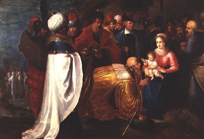 De Aanbidding der Wijzen door Frans II the Younger Francken