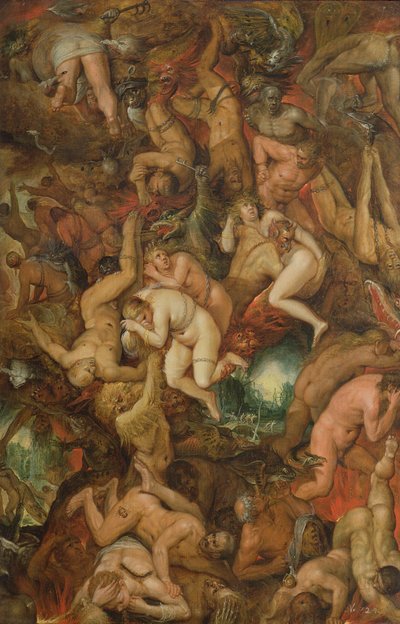 De Val van de Verdoemden door Frans II the Younger Francken