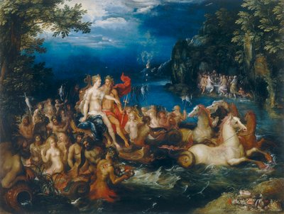 Triomf van Neptunus en Amphitrite door Frans II the Younger Francken