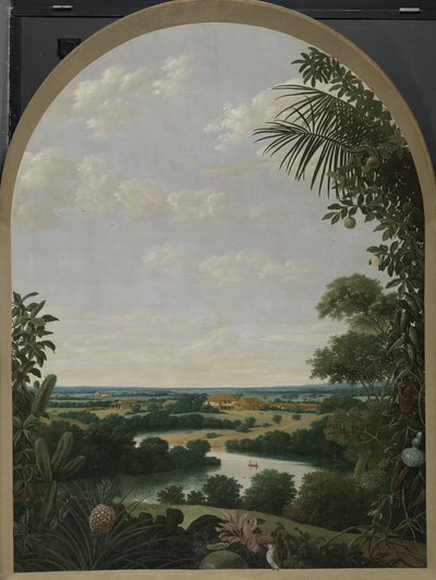 Landschap in Brazilië door Frans Post