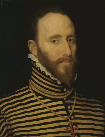 Portret van een ridder van de Orde van Calatrava, waarschijnlijk van de Sorias of Soreau-lijn (Sorel) door Frans Pourbus (I) (attributed to)