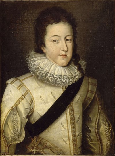 Lodewijk XIII, koning van Frankrijk en Navarra 1601-1643 als Dauphin door Frans Pourbus
