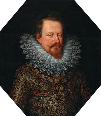 Portret van Vincenzo Gonzaga 1562-1612, Hertog van Mantua, Begin 17e eeuw door Frans Pourbus the Younger