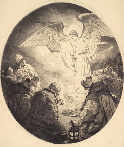 De aankondiging aan de herders door Frans Schwartz