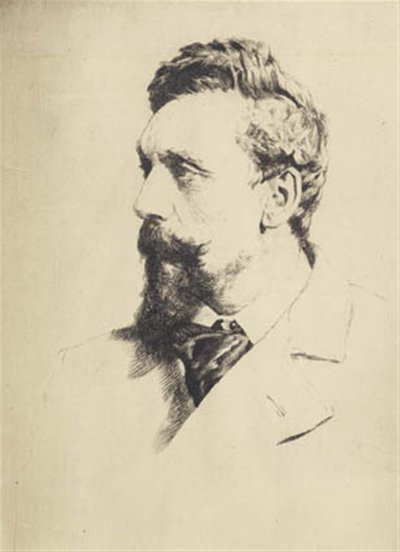 Portret van Carl Bloch door Frans Schwartz