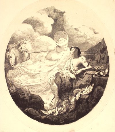 Selene en Endymion door Frans Schwartz